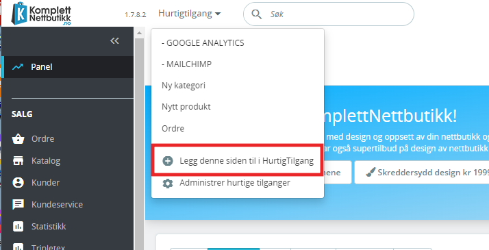 hurtigtilgang
